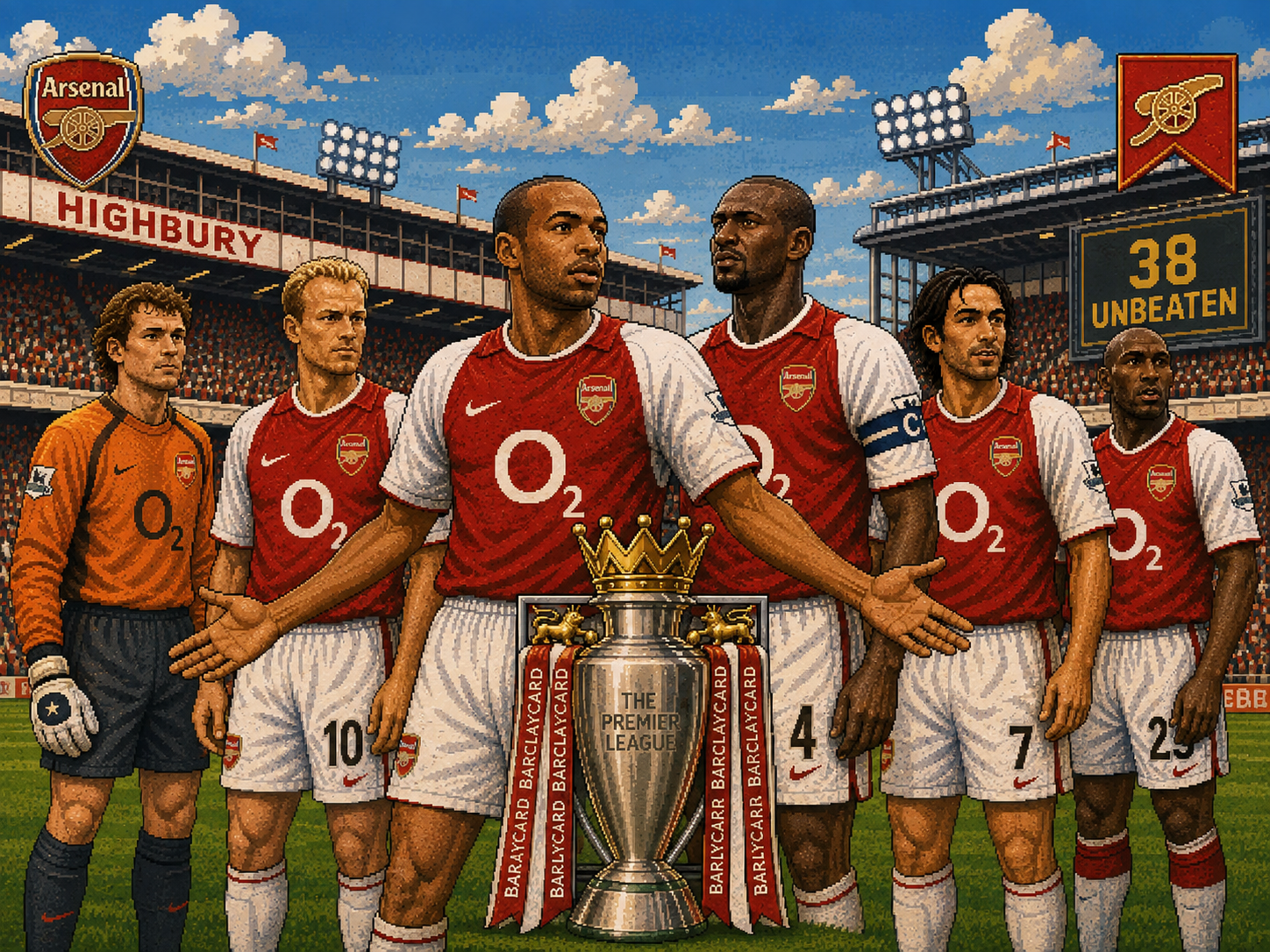 Arsenal Invincibles '03/'04 quiz artwork