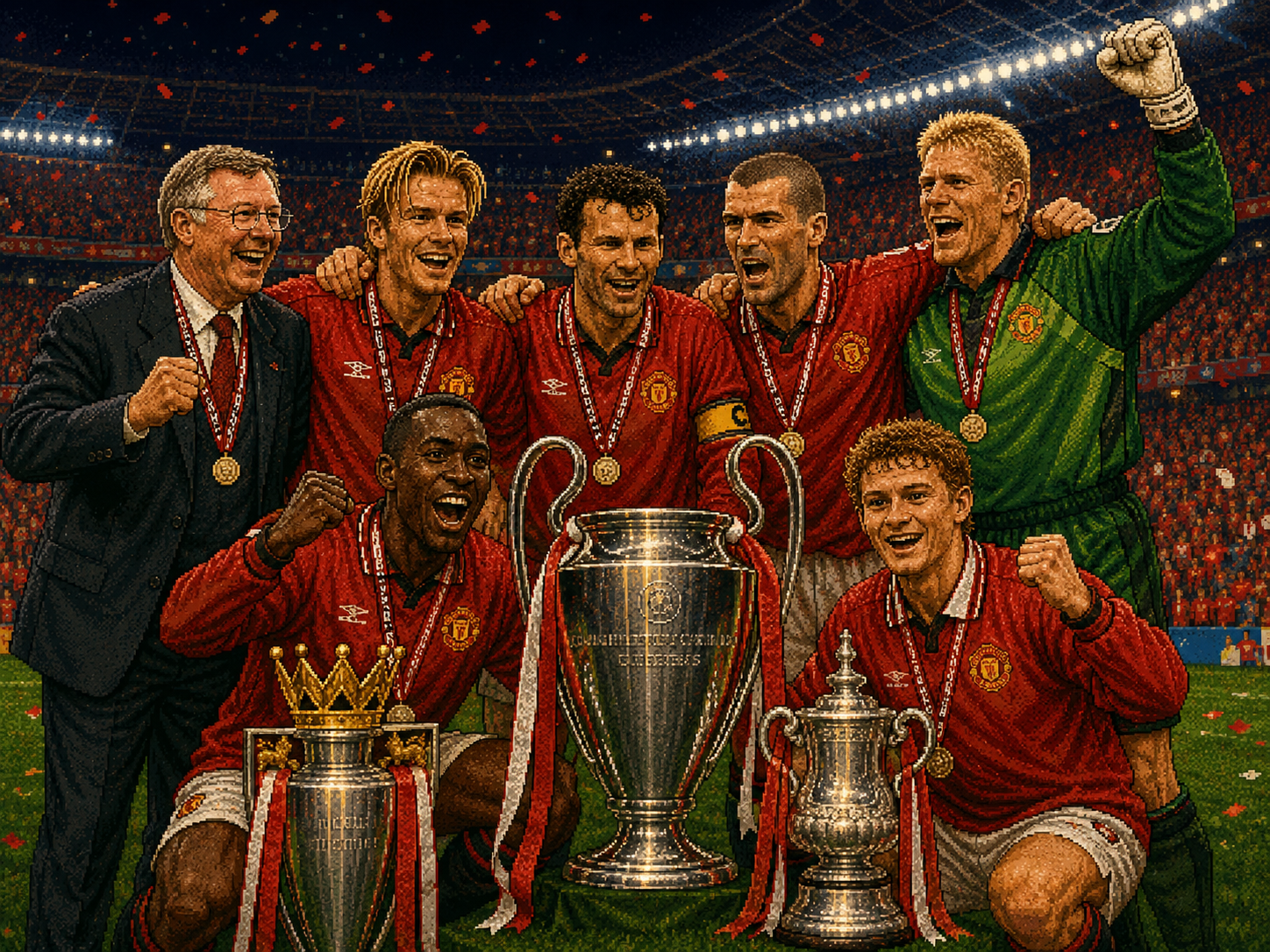 Man Utd Treble Winners quiz artwork